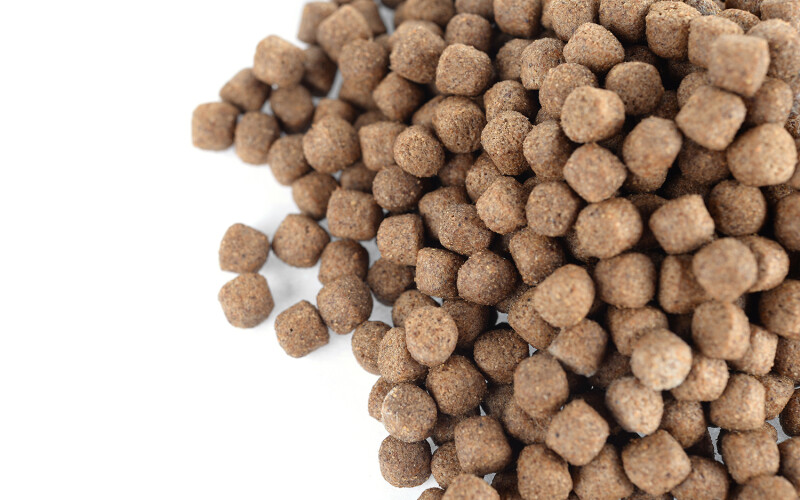 A pile of fish feed
